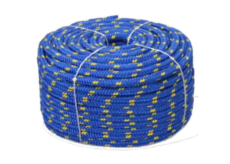 A coil of blue rope